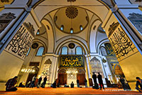 The Interior of Bursa Grand Mosque, Bursa, Turkey